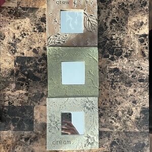 Set of Three Inspirational Wall Mirrors
